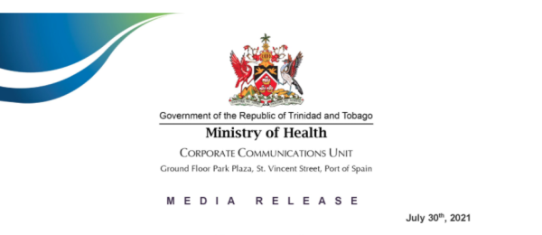 Comunicado del Ministerio de Salud de Trinidad y Tobago sobre la pandemia