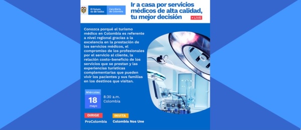 Consulado en Puerto España invita al conversatorio sobre el turismo médico en Colombia