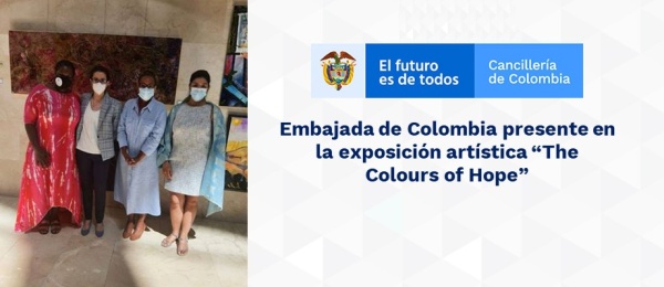 Embajada de Colombia presente en la exposición artística 